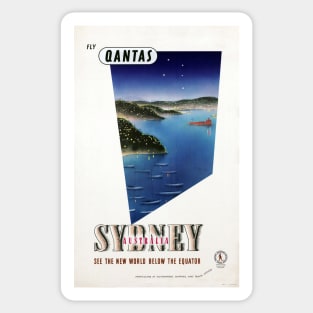 Vintage Travel Poster Sydney Australia Sticker